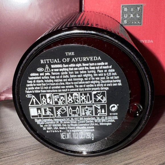 The Ritual of Ayurveda Scented Candle Indian Rose & Sweet Almond Oil | NEW Unlit - Picture 9 of 10